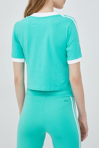 Training Crop Top 3-Stripes - Lichtgroen - Adidas