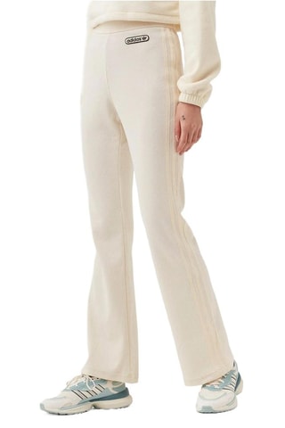 Flare Broek Hoge Taille Retro Luxury - Wit - Adidas