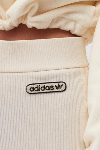 Flare Broek Hoge Taille Retro Luxury - Wit - Adidas