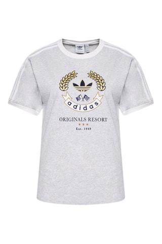 T-shirt Originals Resort - Gemêleerd Lichtgrijs - Adidas