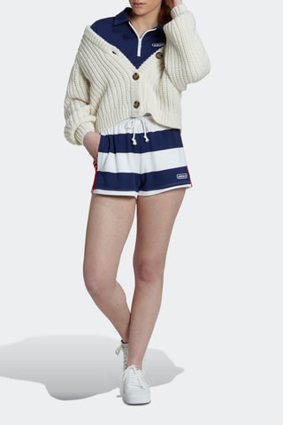 Short Resort Striped - Wit en Marineblauw - Adidas