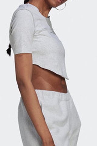 Crop Top Originals - Gemêleerd Lichtgrijs - Adidas