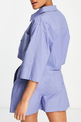 Korte Blouse Tailored - Lichtpaars - Reebok