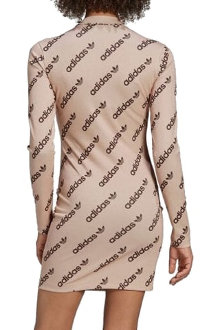 Nauwaansluitende Jurk Logomania - Roze - Adidas