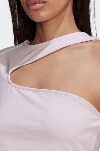 Asymmetrische Crop Top 80's Aerobic - Roze - Adidas