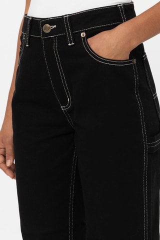 Jeans Hoge Taille Ellendale - Zwart - Dickies