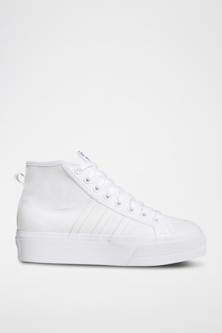 Hoge platform gympen - Wit - Adidas