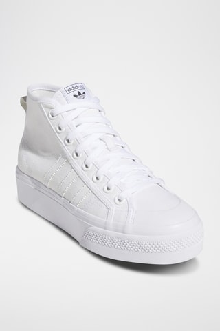 Hoge platform gympen - Wit - Adidas