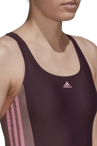 Badpak  Swim 3 stripe - Bordeauxrood - Adidas