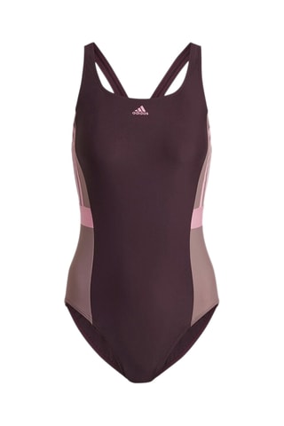 Badpak  Swim 3 stripe - Bordeauxrood - Adidas