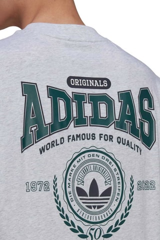T-shirt Originals Preppy Varsity - Grijs - Adidas
