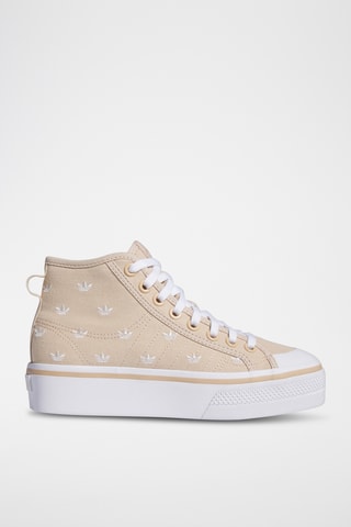 Platform Hoge Gympen Originals Nizza - Beige - Adidas