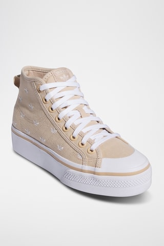 Platform Hoge Gympen Originals Nizza - Beige - Adidas