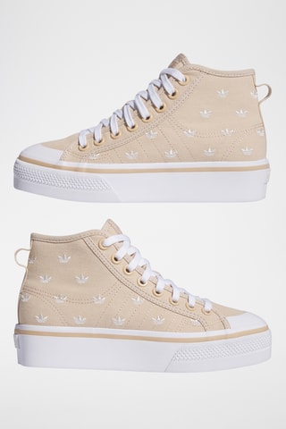 Platform Hoge Gympen Originals Nizza - Beige - Adidas