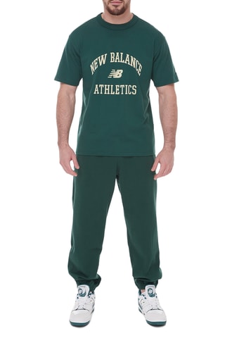 T-shirt - Donkergroen New Balance