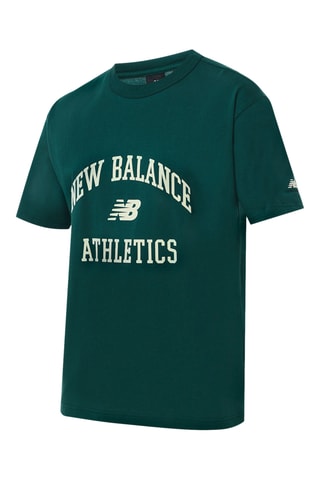 T-shirt - Donkergroen New Balance