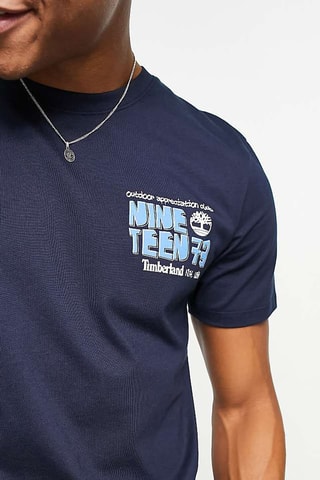 T-shirt Outdoor - Marineblauw - Timberland