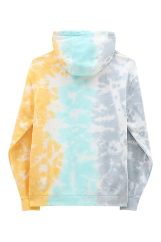Sweater tie and dye Happy thoughts - Turquoise en Wit - Vans