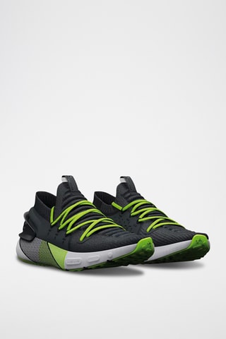Hardloopschoenen HOVR Phantom 3 - Zwart en Felgroen - Under Armour