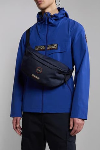 Windjack met Capuchon Softshell Rainforest - Kobaltblauw - Napapijri