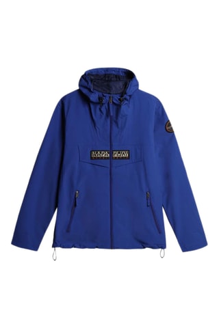 Windjack met Capuchon Softshell Rainforest - Kobaltblauw - Napapijri
