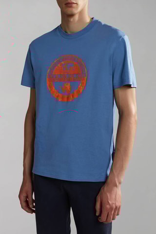 T-shirt Bollo - Blauw - Napapijri