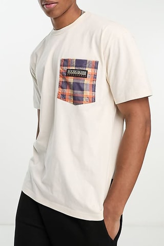 T-shirt Liberty Candolle - Wit - Napapijri