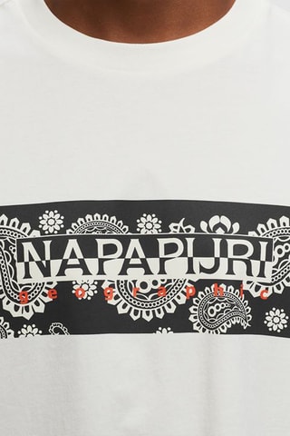 T-shirt Andesite - Wit - Napapijri