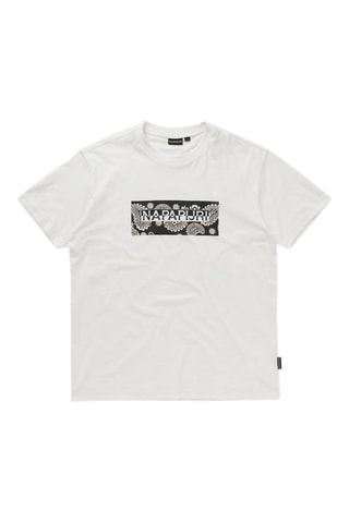 T-shirt Andesite - Wit - Napapijri