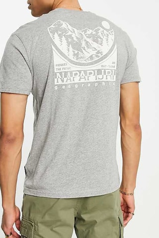 T-shirt Lilo - Gemêleerd Grijs - Napapijri