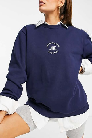 Sweater Life in Balance - Marineblauw - New Balance