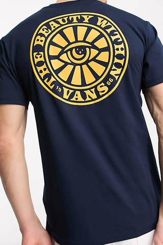 T-shirt Beauty Within - Marineblauw - Vans
