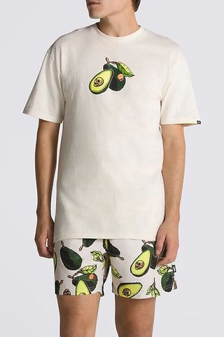 T-shirt - Ecru en Groen - Vans