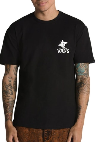 T-shirt Sketchy friend - Zwart - Vans