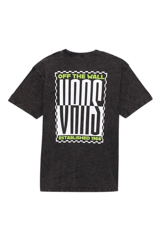 T-shirt tie and dye Stacked - Zwart - Vans