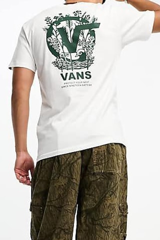 T-shirt Floating Around - Wit - Vans