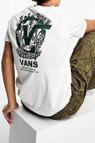 T-shirt Floating Around - Wit - Vans