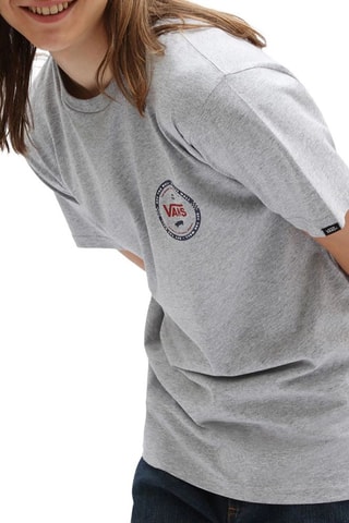 T-shirt Check back - Gemêleerd Lichtgrijs - Vans