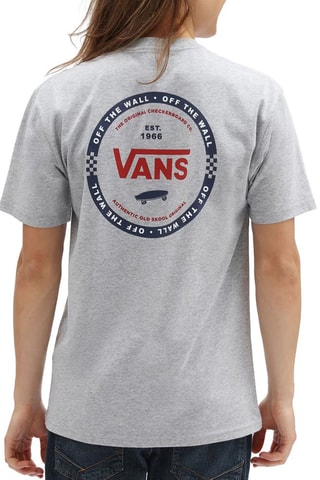 T-shirt Check back - Gemêleerd Lichtgrijs - Vans