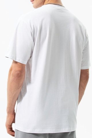 T-shirt Checkerboard - Wit - Vans