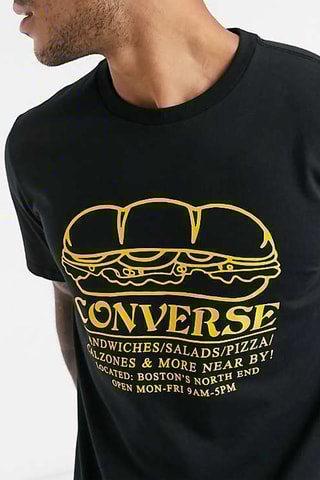T-shirt Sandwich Shop - Geel - Converse