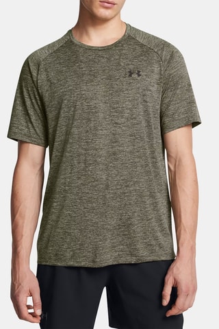 Trainingsshirt Tech 2.0 - Gemêleerd Kaki Under Armour