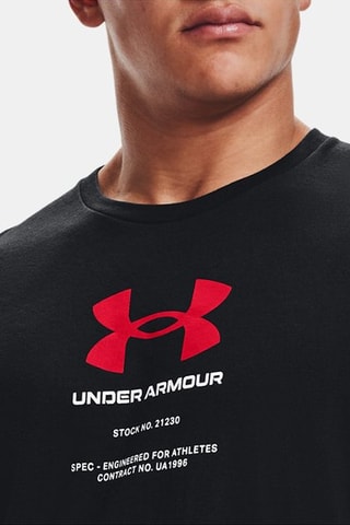 T-shirt Symbol - Zwart en Rood - Under Armour