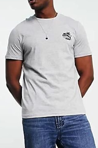 T-shirt - Gemêleerd Lichtgrijs - Puma