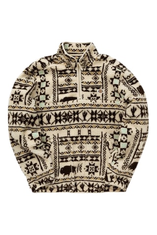 Fleece Sweater - Ecru en Zwart - Dickies