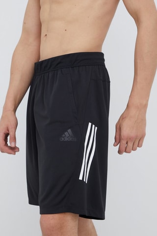 Trainingsshort 3 Strip - Zwart - Adidas