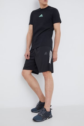 Trainingsshort 3 Strip - Zwart - Adidas