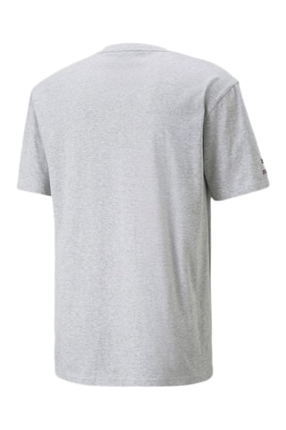 T-shirt team graphic - Gemêleerd Grijs - Puma