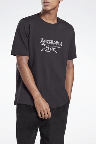 T-shirt Outline - Zwart - Reebok