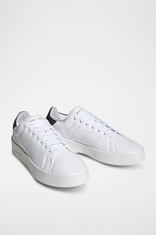 Leren Voetbalschoenen Stan Smith Relasted - Wit - Adidas